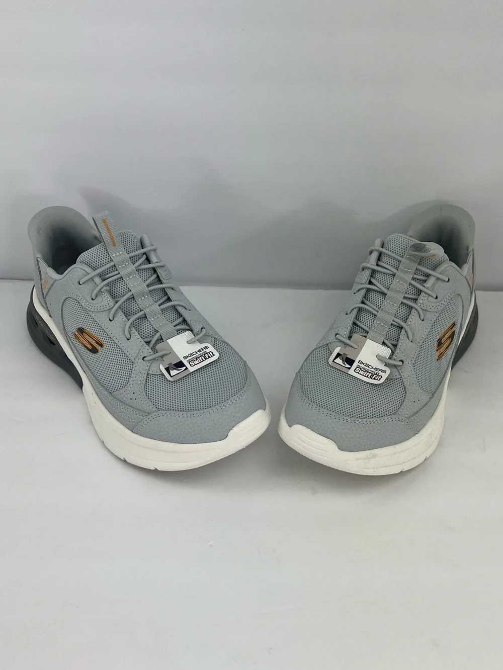 SKECHERS SLIP-IN GLIDE-STEP SWIFT-FIT HANDS FREE, MEMORY FOALIGHT GREY SIZE 8.5